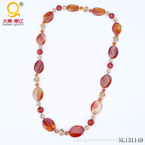 Hotsale Agate Necklace Charm Chunky Costume Necklace